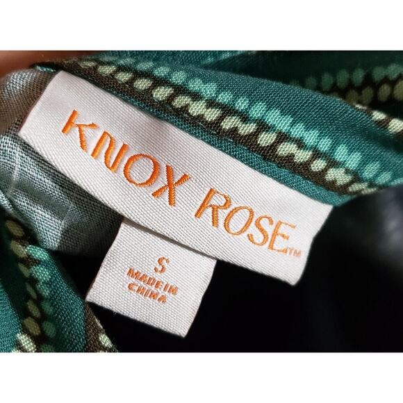 Knox Rose Women's Multi Floral Pleated V Neck Short Sleeve Long Maxi Dress Small - Picture 9 of 16